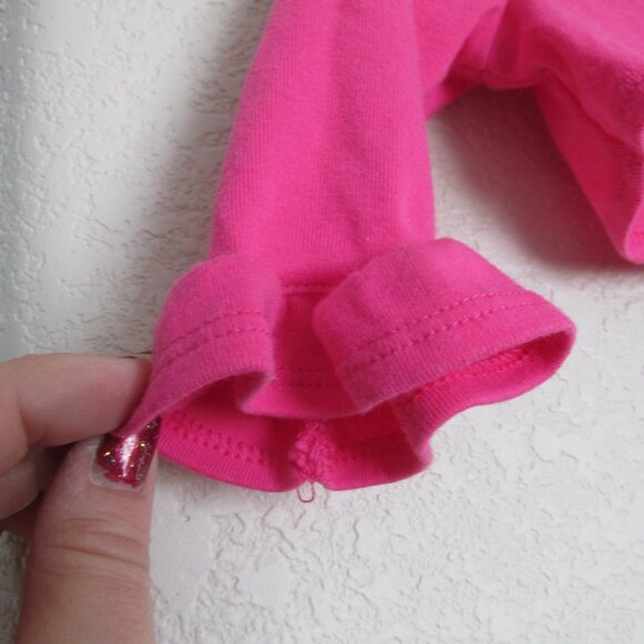 Youngland Baby Cardigan Sweater Girls 18M Pink Long Sleeve One Button Open Front - Picture 2 of 4